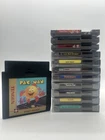 LOT OF 12 Vintage Nintendo NES Authentic Video Game Cartridges
