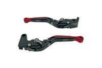 Alphatechnik Brems+Kupplungshebel EVO Schwarz/Rot FüR Suzuki GSX-R750 Wvcw 08-10