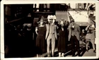 Vintage Found Photograph  Paris Street Celebration Group Fashion Early 1900s