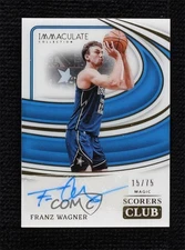 2023-24 Panini Immaculate Scorers Club Signatures /75 Franz Wagner #SCS-FWO Auto