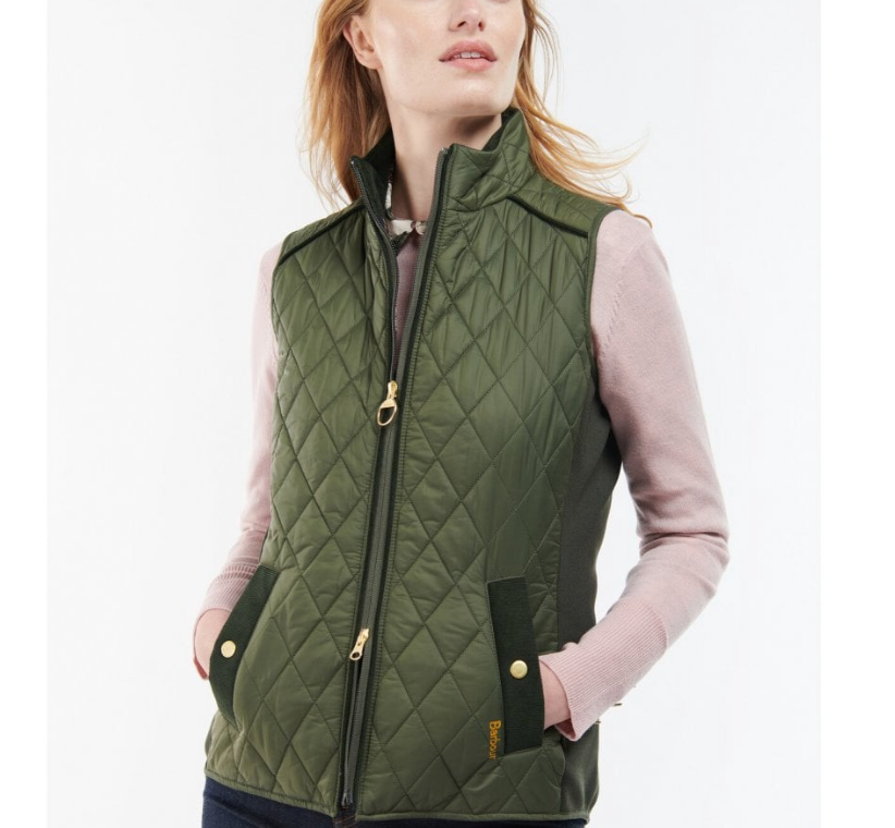 Barbour Poppy Quilted Gilet /Vest w/ Floral Renaissance Liner MSRP