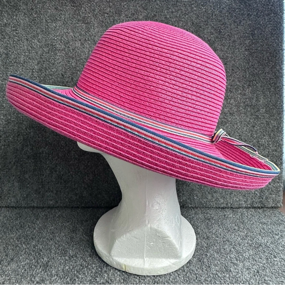 NWT Scala Bright pink wide-brim hat. UPF 50+ Scala 100% Cotton Hats for Women for sale | eBay main image 2