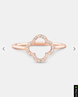 Designer Inspired ring - Michael Hill Canada 10kt Rose Gold 4-leaf Clover Ring
