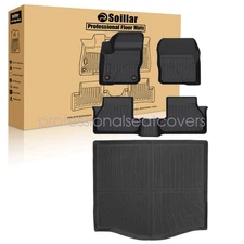 TPE Floor Mats Liners / Trunk Cargo Liner Set For 2012-2018 Ford Focus Hatchback