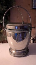 Old silverplate champagne cooler Plaza Hotel New York 1920-1930