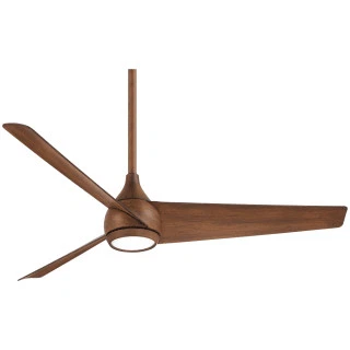MinkaAire F678L-DK Twist 52" 3 Blade Indoor Smart LED Ceiling Fan Remote Control