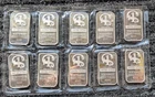 (10) 1 troy ounce silver bars