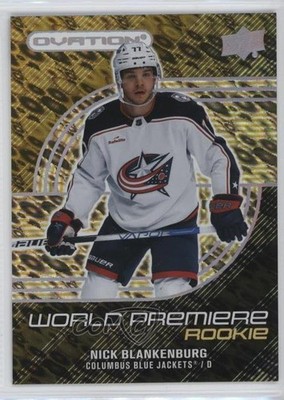 2022 Upper Deck Ovation World Premiere Gold /299 Nick Blankenburg Rookie RC 08ee