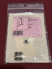 Authentic Chanel Button And Fabric Swatch Fall 2011 Collection 11A RARE