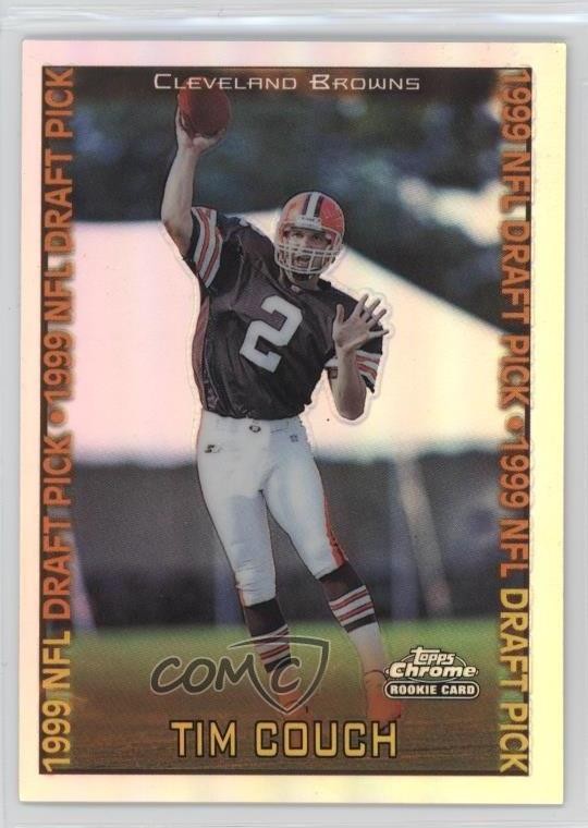 1999 Topps Chrome 1999 NFL Draft Pick Refractor Tim Couch #151 Rookie RC i5f