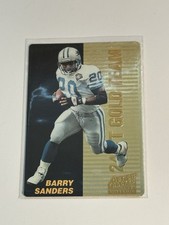 1995 Action Packed Rookies & Stars 24K Gold Team Barry Sanders #10 HOF (market m