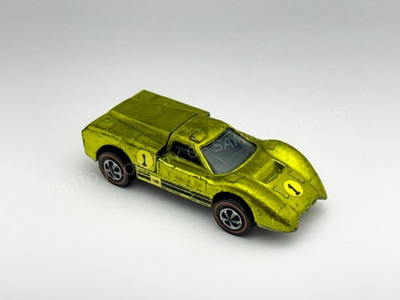 #ad #ad Hot Wheels Redline FORD J CAR Lime US Black Interior Very Nice $99.95