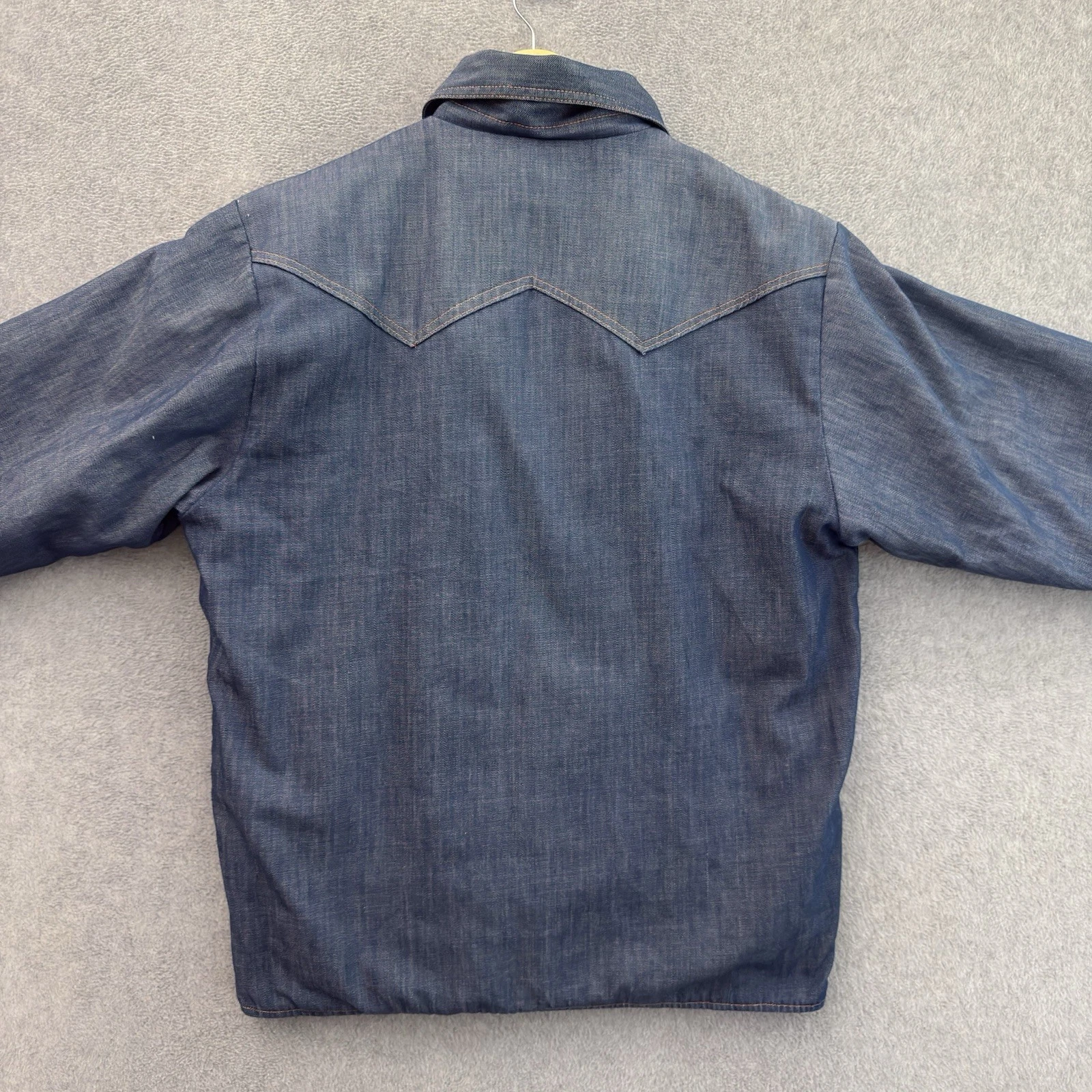 Vintage Stearns Goose Down Insulated Western Denim Look Jacket Large Minnesota image 5