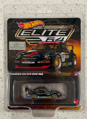 Hot Wheels Elite 64 Playstation Porsche 911 GT2 EVO 993 JNF07 IN