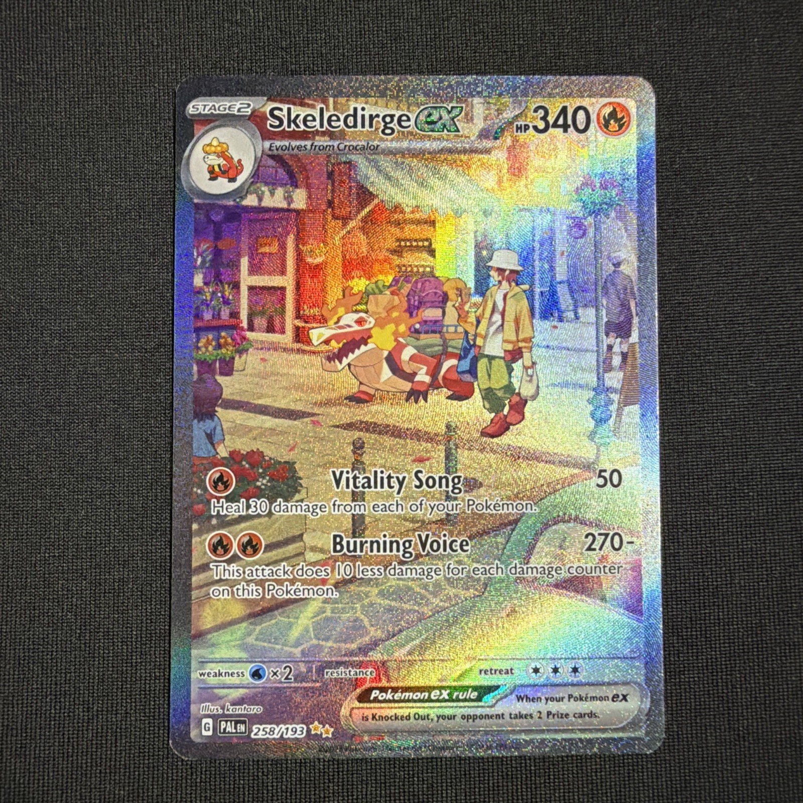 Pokemon TCG Skeledirge EX 258/193 Paldea Evolved Special Illustration Rare Card