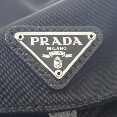 PRADA Mini Backpack Shoulder Bag Saffiano Nylon Black Women's ISY