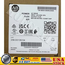 Allen-Bradley PowerFlex 525 AB 25B-D013N104 AC Drive 25BD013N104  US Free Tax