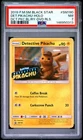 2019 POKEMON SM BLACK STAR PROMO #SM190 DETECTIVE PIKACHU-HOLO PSA 7