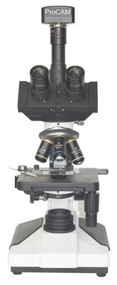 Professional 2500× Pathology Microscope   PLAN Optics, Trinocular, 5 MP Camera