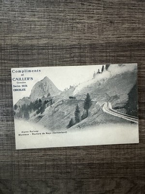 Alpine Railway Montreux Rochers De Naye Switzerland Undivided Back Postcard