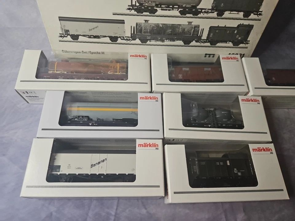 Marklin 46081 - DB Freight 7-Car Set HO NEW - Image 2 of 4