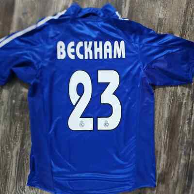 adidas Real Madrid  BECKHAM ユニフォーム David Beckham Real Madrid 09/10 Official Jersey #23 Adidas Size XL