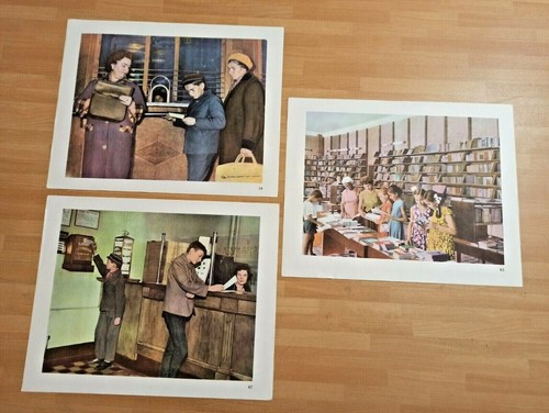 Soviet Vintage posters. Everyday life of school and pupils. 1950s USSR. 21 ## - Picture 15 of 24
