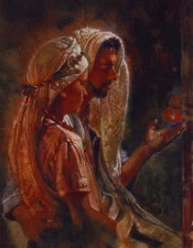 oil painting The Lessen hand painted in oil item on canvas Home wall Decor 36"