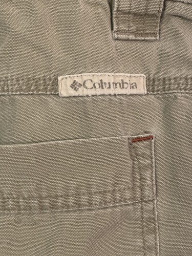 Columbia Pants Mens 34 Beige Baggy Straight Y2K Omni Shield Outdoor Protection * - Picture 5 of 12