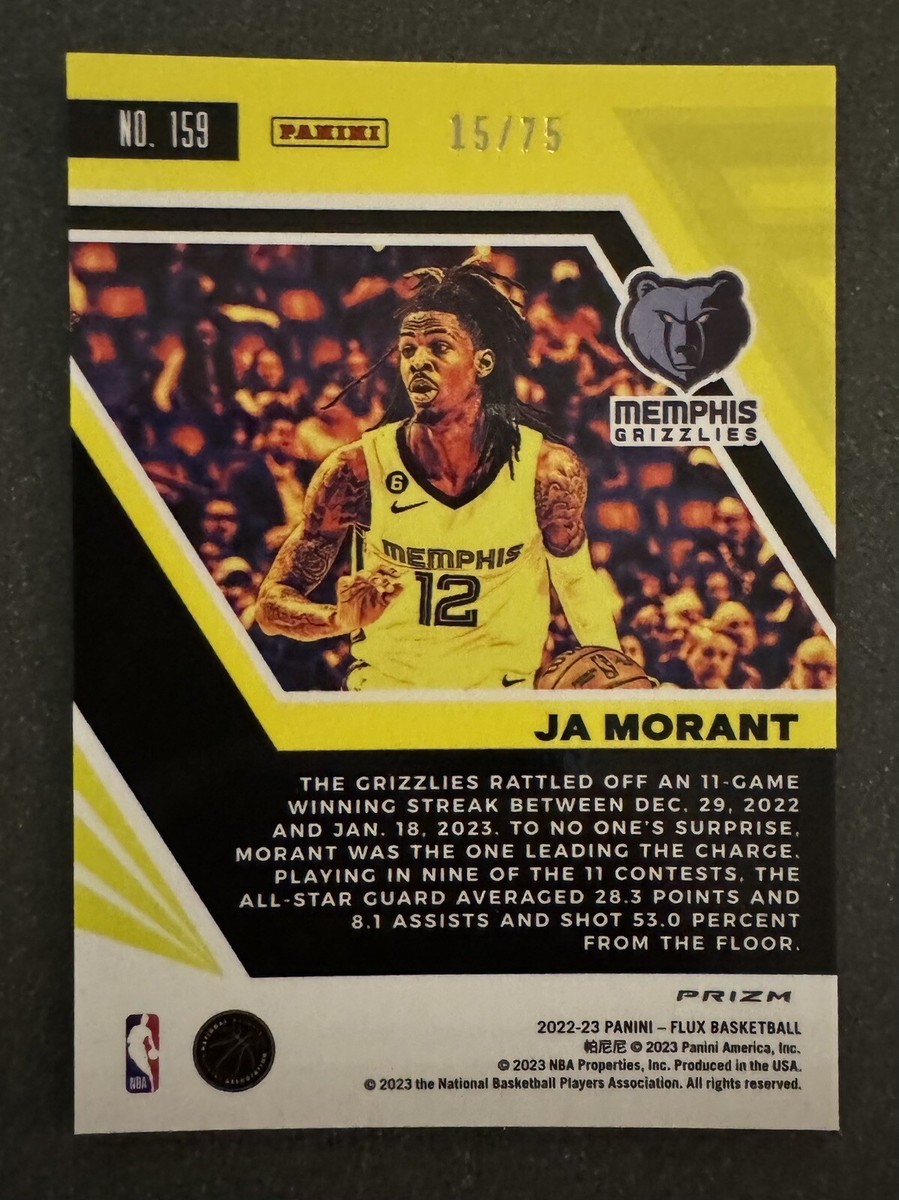 prizm 75th logo ja morant SSP ケースヒット 2024-25 NBA Panini JA Morant Glitter Prizm! Ultra Rare SSP