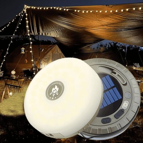 LED Campinglampe Laterne Outdoor Leuchte Zeltlampe Campingleuchte Solarlampen DE - Bild 16 von 16