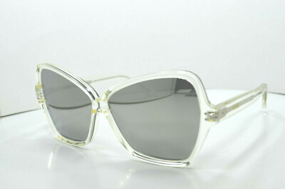 NWT Celine CL40064I-6422C Na Sunglasses CELINE CL40064I 22C Clear Frame/Grey Mirrored Lens 64mm  main image 3