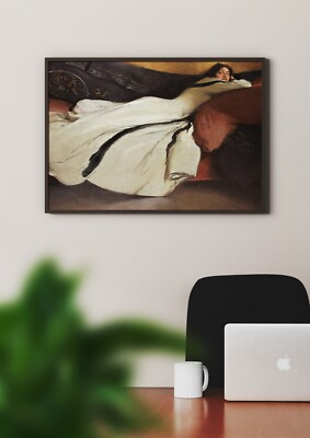 John White Alexander: Ruhe. Fine Art Giclée Museum Luxus Geschenk Dame Kunstdruck