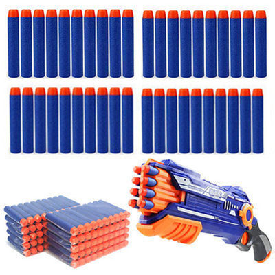 100pcs Kids Refill Toy Gun Bullet Darts Round Head Blasters For NERF NStrike Best Price