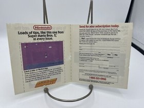 Inserto de suscripci&oacute;n Nintendo Power NES Zelda 2 The Adventure Of Link PMG-MW-USA