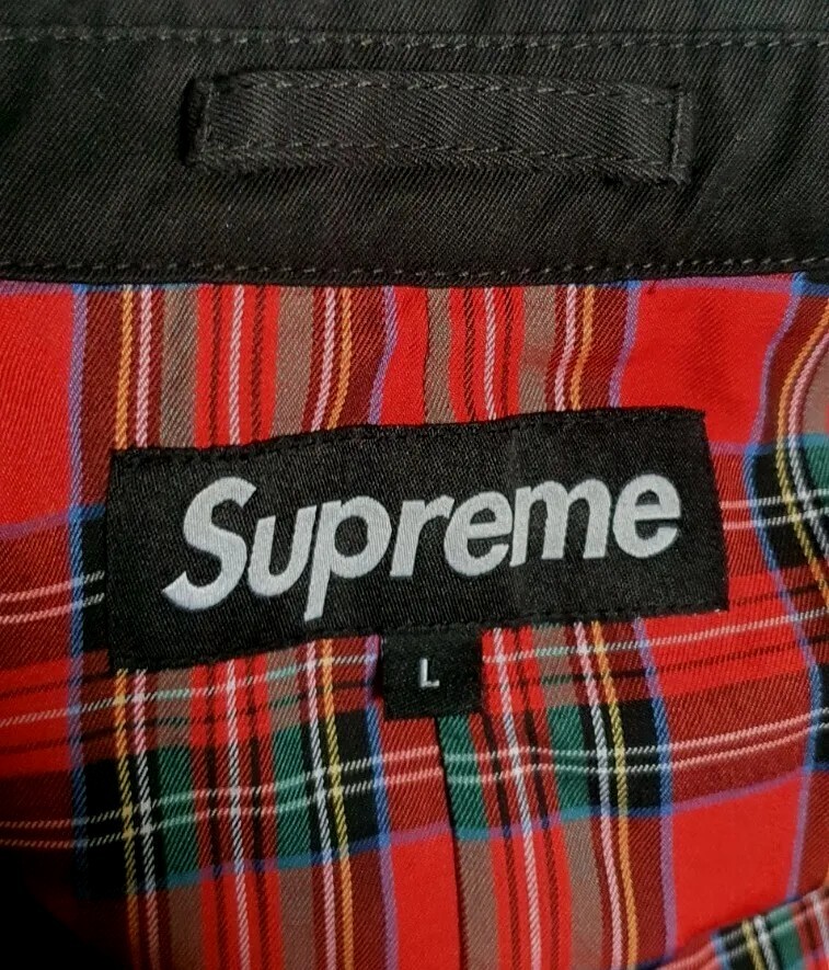 SS19 Supreme D-Ring trench coat black size L large water