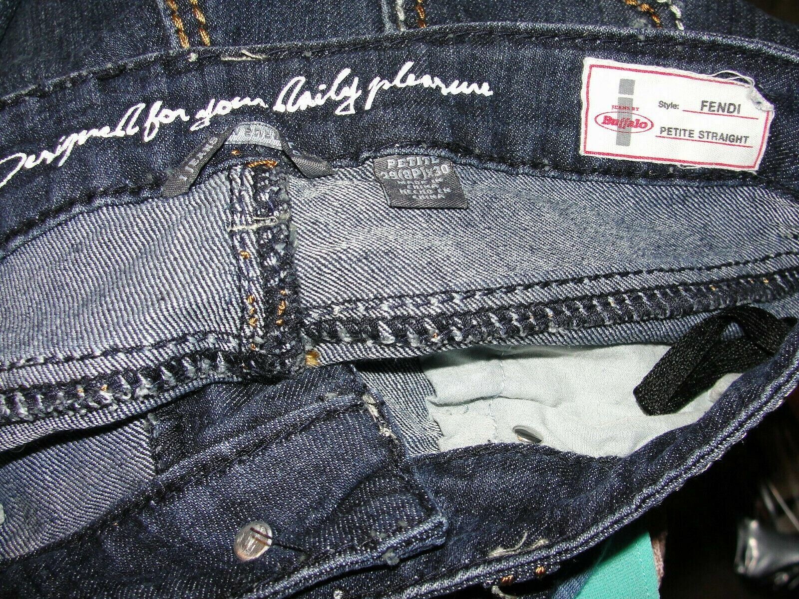 I Jeans by BUFFALO Women's Sz 29X30 / 8P Fendi Straight Denim Flap