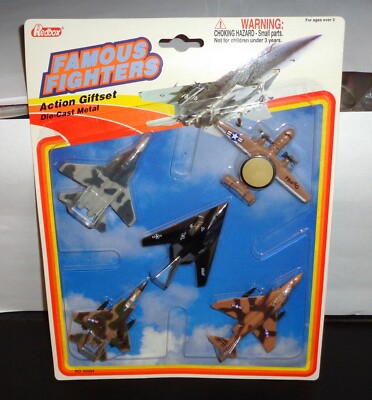 Redbox 1995 Die Cast Metal Die-Cast Famous Fighters 5 Pack Plane Set No. 63004 