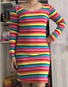 rainbow bodycon