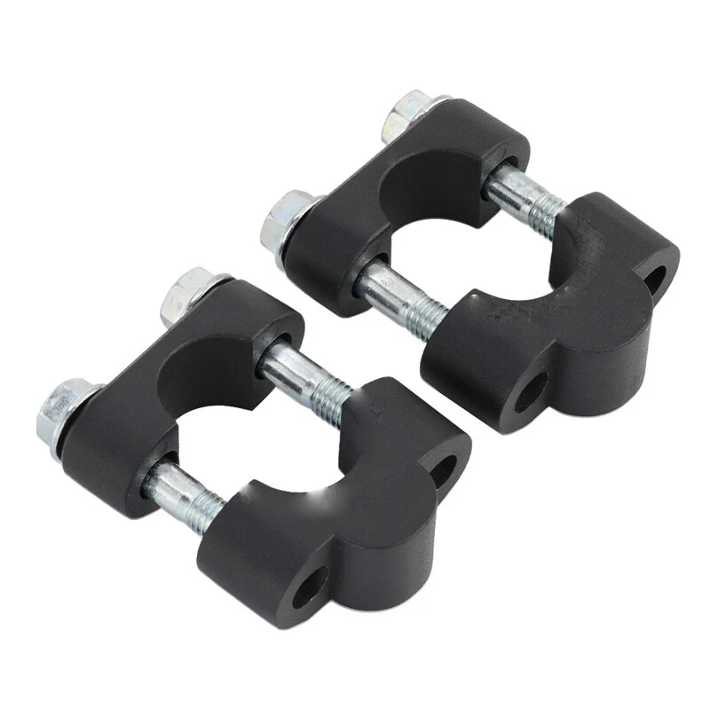 1 par de adaptadores de abrazadera de montaje elevadores de manillar de motocicleta de 7/8" 22 mm de aleación de aluminio Foto 4 de 4