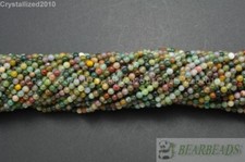 Natural Indian Agate Gemstone Round Loose Beads 2mm 4mm 6mm 8mm 10mm 12mm 15.5"