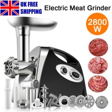 2800W Black Electric Meat Grinder Mincer Sausage Maker Kitchen Mincing Machine