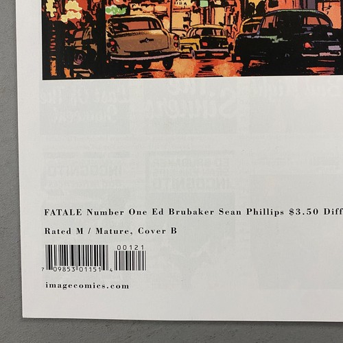 FATALE 1 ED BRUBAKER SEAN PHILLIPS COVER B VARIANT (2012, IMAGE COMICS) - 第 10/10 張圖片