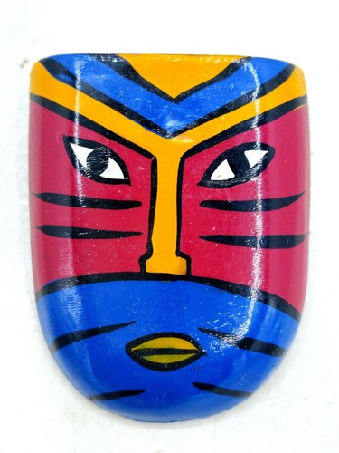 6 Vntg Brooch Pins: Big Cats, Dogs, Sea Creature, African Mask, Missing Stones - Picture 7 of 24