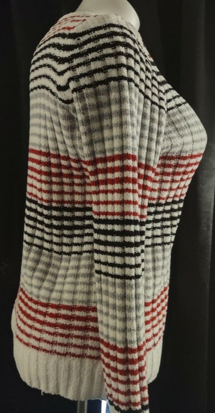 Basic Edition Striped Multicolor Sweater Size L - image 11
