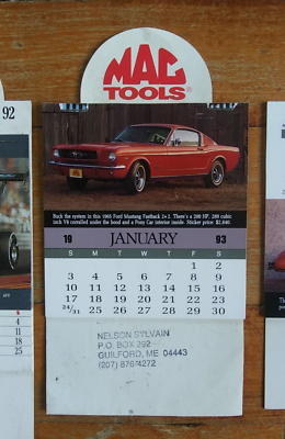 3 Vintage MAC TOOLS Mini Calendar ADVERTISING Tool MAC TOOLS | eBay