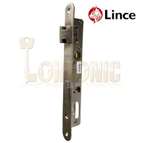 Cerradura de hoja de estilo estrecho Lince Mortice con pequeño cilindro ovalado UPVc aluminio - Imagen 7 de 8
