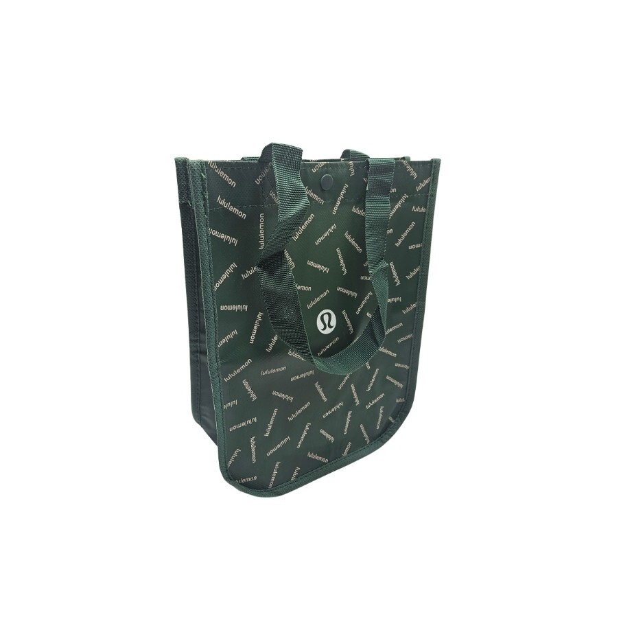 lululemon bag!! 美品 Lululemon Small Reusable Shopping Tote Lunch Bag Holiday
