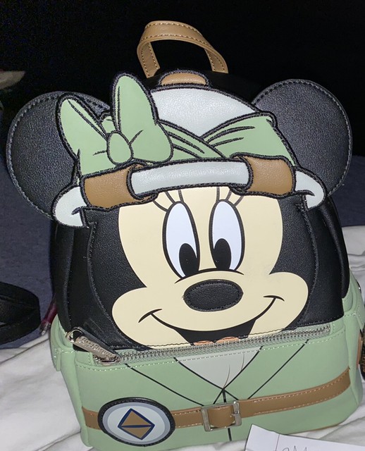 minnie mouse mini backpack by loungefly disney's animal kingdom