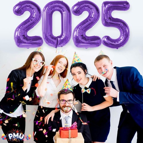 PMU New Year's Eve Party "2025" 16 & 40 in Number Mylar Balloons (4/pkg) Pkg/1 - Picture 32 of 73